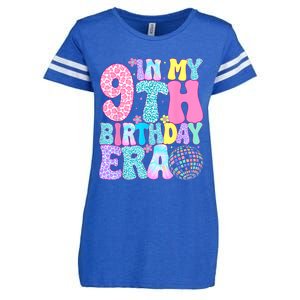 In My 9th Birthday Era Nine Bday 9 Year Old Birthday Girl Enza Ladies Jersey Football T-Shirt