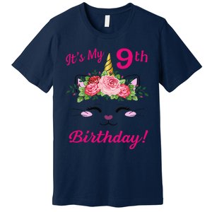 Its My 9 Birthday Caticorn Outfits For Premium T-Shirt