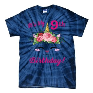 Its My 9 Birthday Caticorn Outfits For Tie-Dye T-Shirt