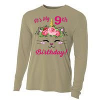 Its My 9 Birthday Caticorn Outfits For Cooling Performance Long Sleeve Crew