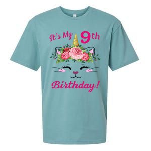 Its My 9 Birthday Caticorn Outfits For Sueded Cloud Jersey T-Shirt