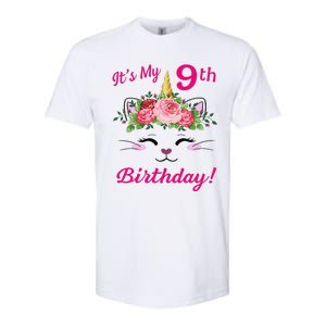 Its My 9 Birthday Caticorn Outfits For Softstyle CVC T-Shirt