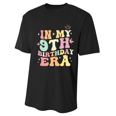 In My 9th Birthday Era Gifts Performance Sprint T-Shirt