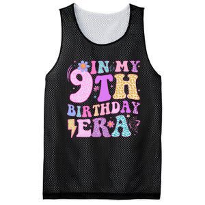 In My 9th Birthday Era Nine Bday 9 Year Old Birthday Girl Mesh Reversible Basketball Jersey Tank