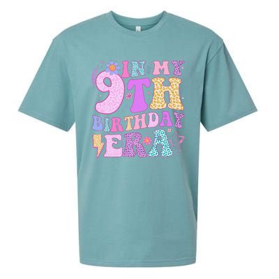 In My 9th Birthday Era Nine Bday 9 Year Old Birthday Girl Sueded Cloud Jersey T-Shirt