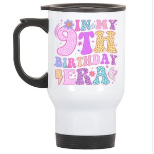 In My 9th Birthday Era Nine Bday 9 Year Old Birthday Girl Stainless Steel Travel Mug