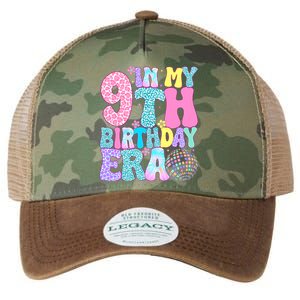 In My 9th Birthday Era Nine Bday 9 Year Old Birthday Legacy Tie Dye Trucker Hat