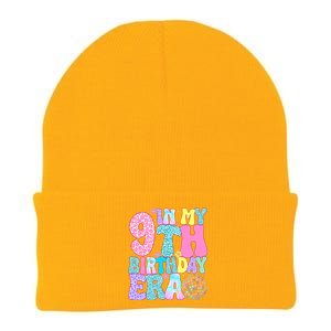 In My 9th Birthday Era Nine Bday 9 Year Old Birthday Knit Cap Winter Beanie