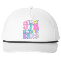 In My 9th Birthday Era Nine Bday 9 Year Old Birthday Snapback Five-Panel Rope Hat