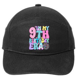 In My 9th Birthday Era Nine Bday 9 Year Old Birthday 7-Panel Snapback Hat