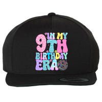 In My 9th Birthday Era Nine Bday 9 Year Old Birthday Wool Snapback Cap