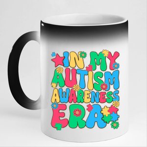 In My Autism Awareness Era 11oz Black Color Changing Mug