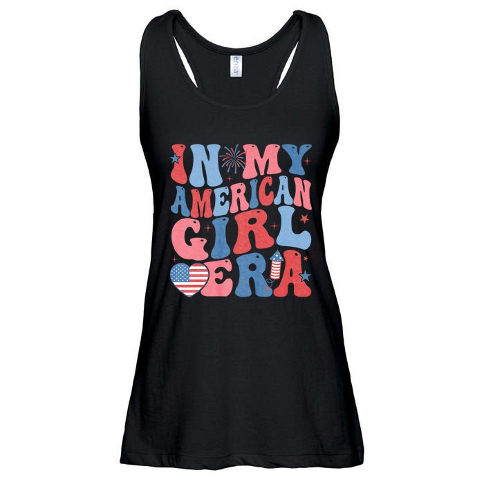 In My American Girl Era Retro 4th Of July Fourth Groovy Ladies Essential Flowy Tank