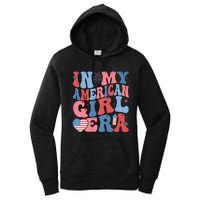 In My American Girl Era Retro 4th Of July Fourth Groovy Women's Pullover Hoodie