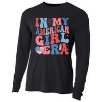 In My American Girl Era Retro 4th Of July Fourth Groovy Cooling Performance Long Sleeve Crew