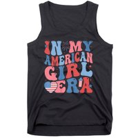 In My American Girl Era Retro 4th Of July Fourth Groovy Tank Top