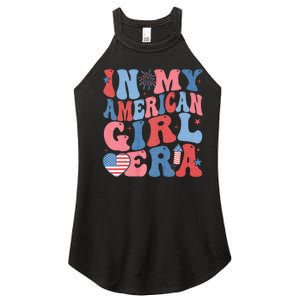 In My American Girl Era Retro 4th Of July Fourth Groovy Women's Perfect Tri Rocker Tank