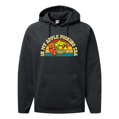 In My Apple Picking Era Apples Harvest Orchard Family Trip Performance Fleece Hoodie