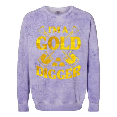 I M A Gold Digger Money Lifestyle Colorblast Crewneck Sweatshirt