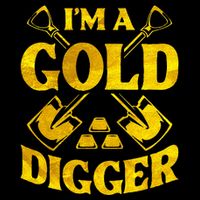 I M A Gold Digger Money Lifestyle Drawstring Bag
