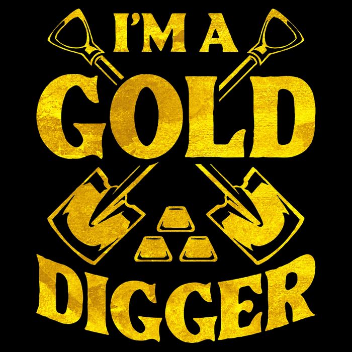 I M A Gold Digger Money Lifestyle Drawstring Bag