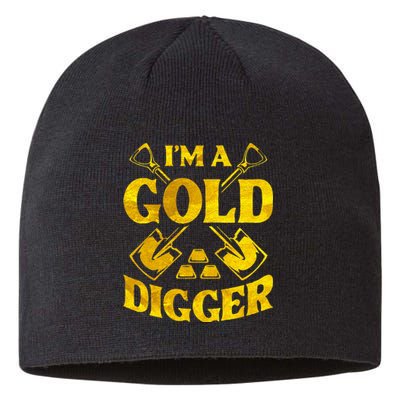 I M A Gold Digger Money Lifestyle Sustainable Beanie