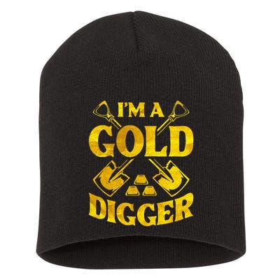 I M A Gold Digger Money Lifestyle Short Acrylic Beanie