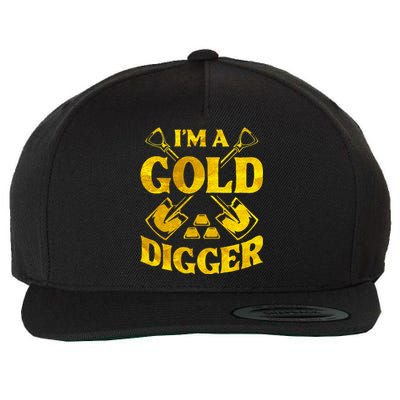 I M A Gold Digger Money Lifestyle Wool Snapback Cap