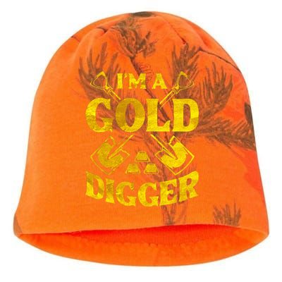 I M A Gold Digger Money Lifestyle Kati - Camo Knit Beanie