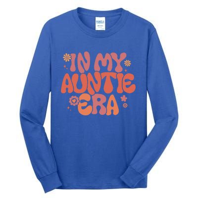 In My Auntie Era Baby Announcement For Aunt Mothers Day Tall Long Sleeve T-Shirt