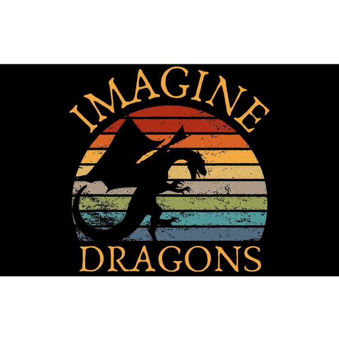 Imagine Magical And Mythical Fantasy Dragons Bumper Sticker