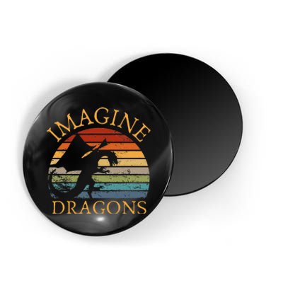 Imagine Magical And Mythical Fantasy Dragons Magnet