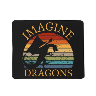 Imagine Magical And Mythical Fantasy Dragons Mousepad