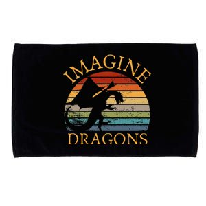 Imagine Magical And Mythical Fantasy Dragons Microfiber Hand Towel