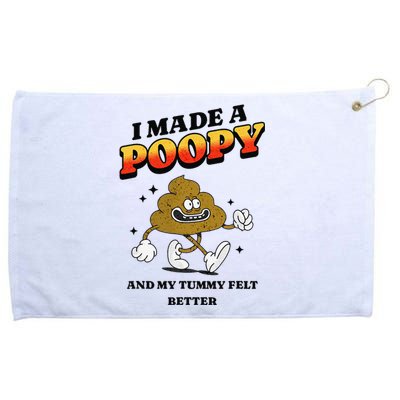 I Made A Poopy And My Tummy Felt Better Humor Meme Grommeted Golf Towel