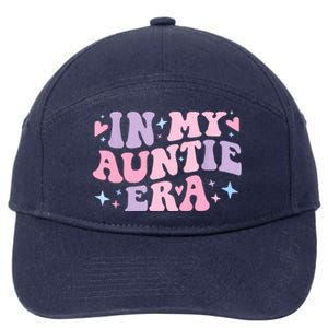 In My Auntie Era Baby Announcement For Aunt Mothers Day 7-Panel Snapback Hat