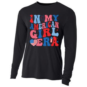 In My American Girl Era Retro 4th Of July Fourth Groovy Cooling Performance Long Sleeve Crew