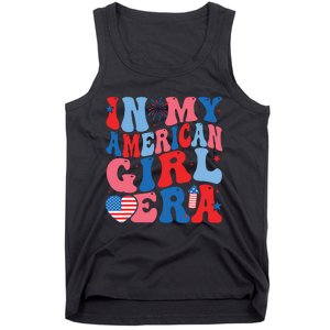 In My American Girl Era Retro 4th Of July Fourth Groovy Tank Top