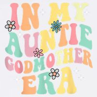In My Auntie Godmother Era Aunt God Mother Bestie Smile Face Cooling Performance Crew T-Shirt