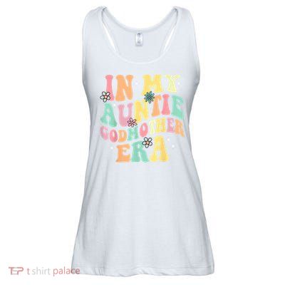 In My Auntie Godmother Era Aunt God Mother Bestie Smile Face Ladies Essential Flowy Tank