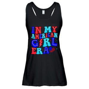 In My American Girl Era Retro 4th Of July Fourth Groovy Ladies Essential Flowy Tank