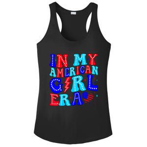 In My American Girl Era Retro 4th Of July Fourth Groovy Ladies PosiCharge Competitor Racerback Tank