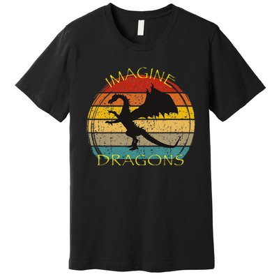 Imagine Magical And Mythical Fantasy Dragons Ii Premium T-Shirt