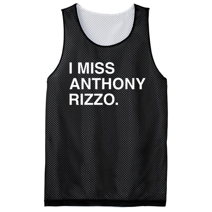 I Miss Anthony Rizzo Mesh Reversible Basketball Jersey Tank