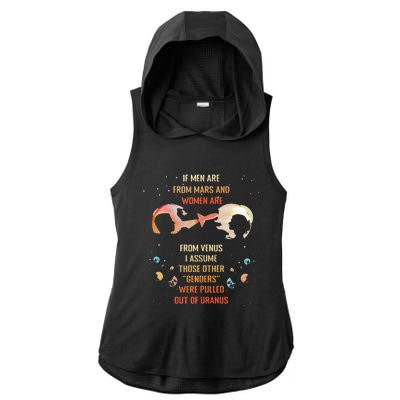 If Men Are From Mars And Women Are From Venus I Assume Those Ladies PosiCharge Tri-Blend Wicking Draft Hoodie Tank