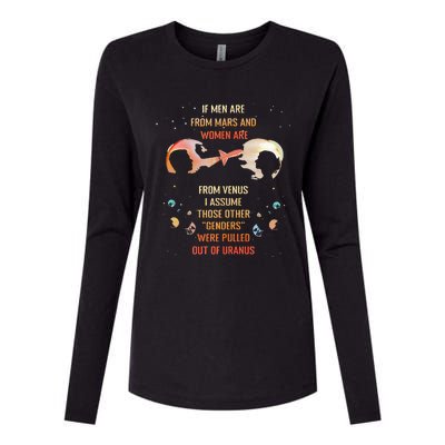 If Men Are From Mars And Women Are From Venus I Assume Those Womens Cotton Relaxed Long Sleeve T-Shirt