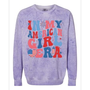 In My Americanera Retro 4th Of July Fourth Groovy Colorblast Crewneck Sweatshirt