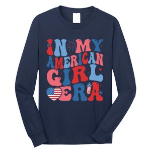 In My Americanera Retro 4th Of July Fourth Groovy Long Sleeve Shirt