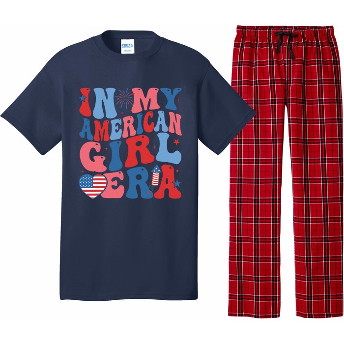 In My Americanera Retro 4th Of July Fourth Groovy Pajama Set