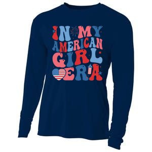 In My Americanera Retro 4th Of July Fourth Groovy Cooling Performance Long Sleeve Crew